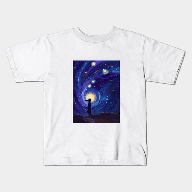 Galaxy Kids T-Shirt by timegraf